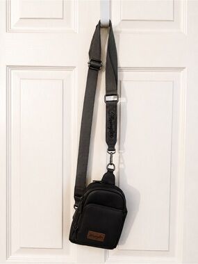 Wrangler Black Sling Crossbody Bag